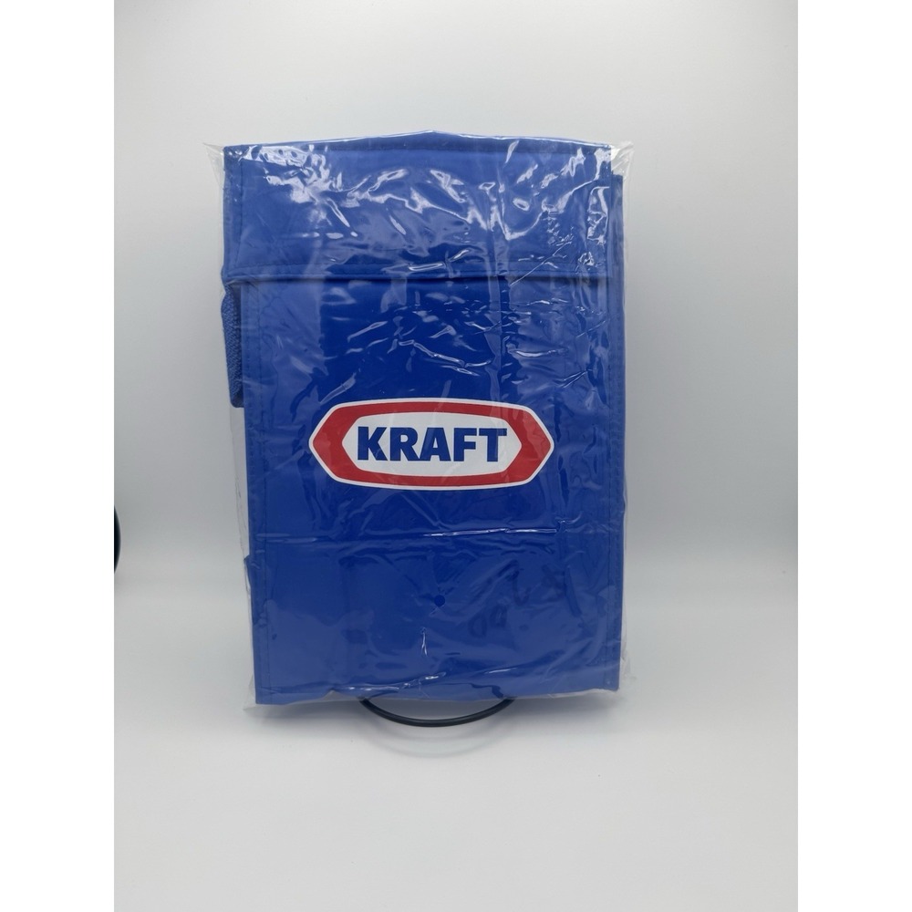 Vintage Kraft Insulated Lunch Bag Blue Brand New Made By‎ Zagwear
